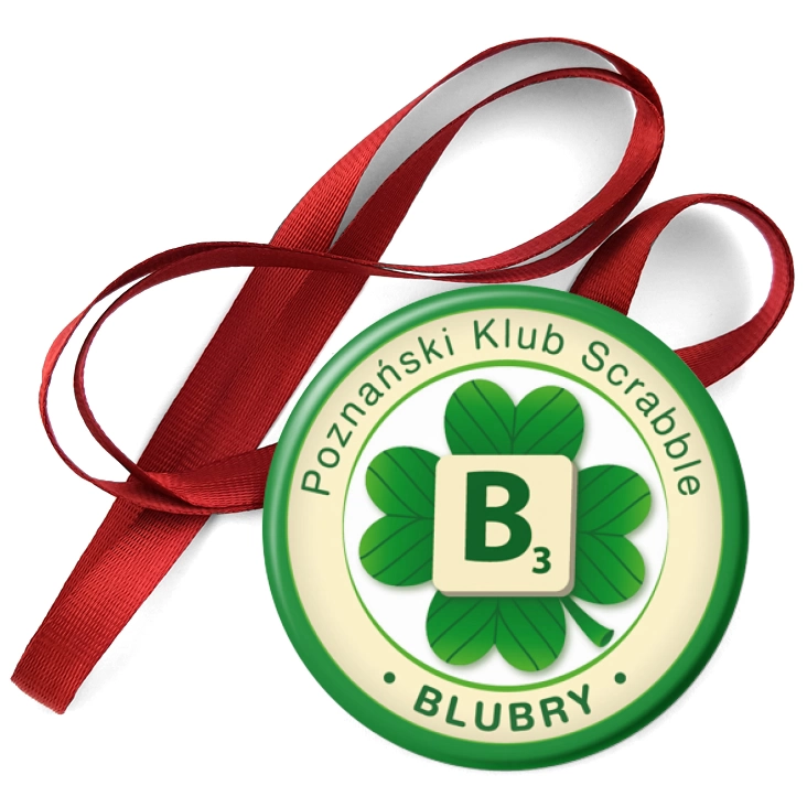 przypinka medal Poznański Klub Scrabble Blubry