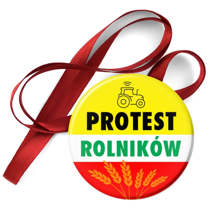 przypinka medal Protest rolników