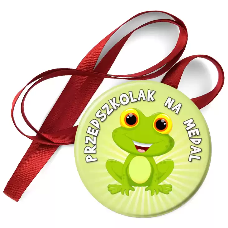 przypinka medal Przedszkolak na medal grupa żabki