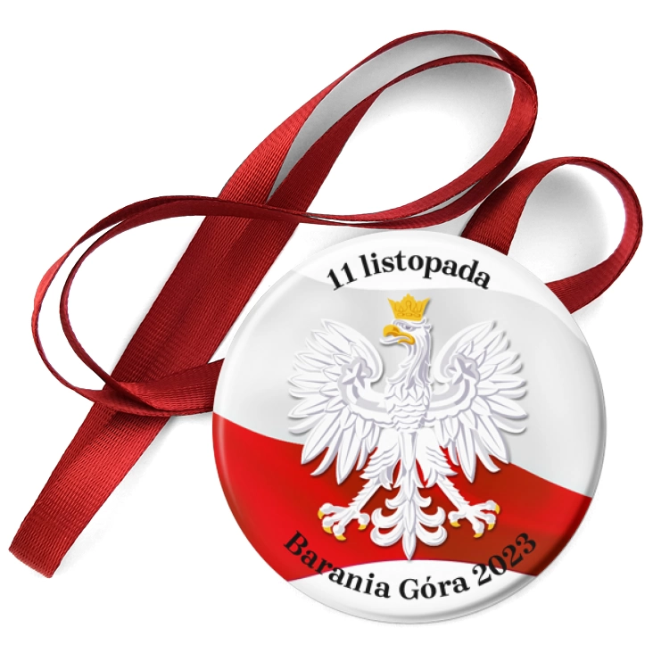 przypinka medal Rajd 11 listopada na Baranią Górę