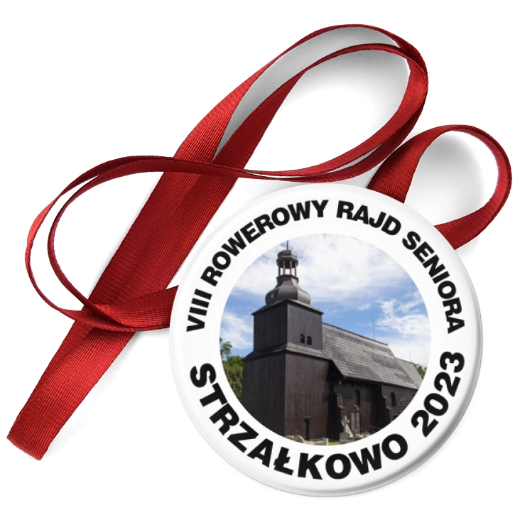 przypinka medal Rowerowy Rajd Seniora Strzałkowo 2023