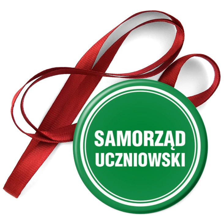 przypinka medal Samorząd uczniowski zielony