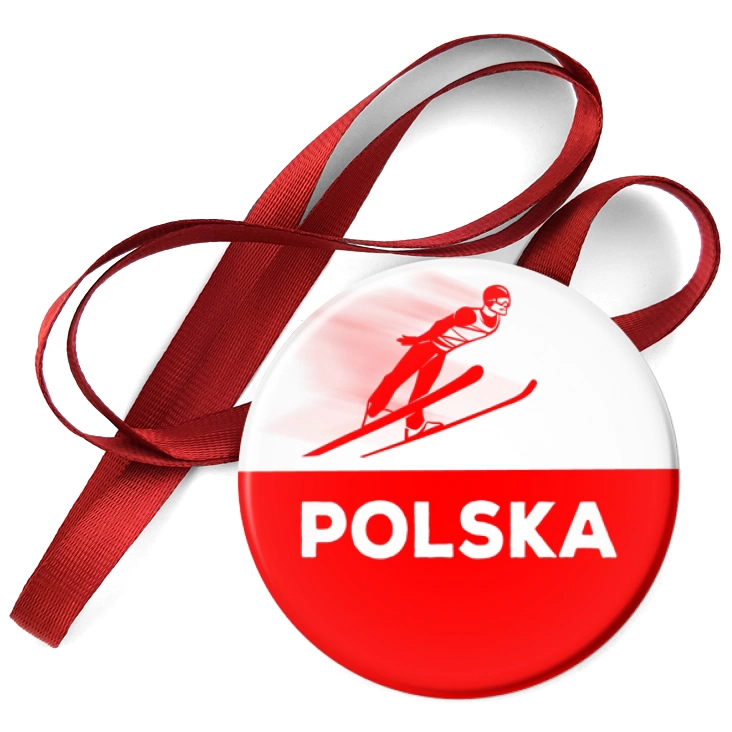 przypinka medal Skoki narciarskie Polska