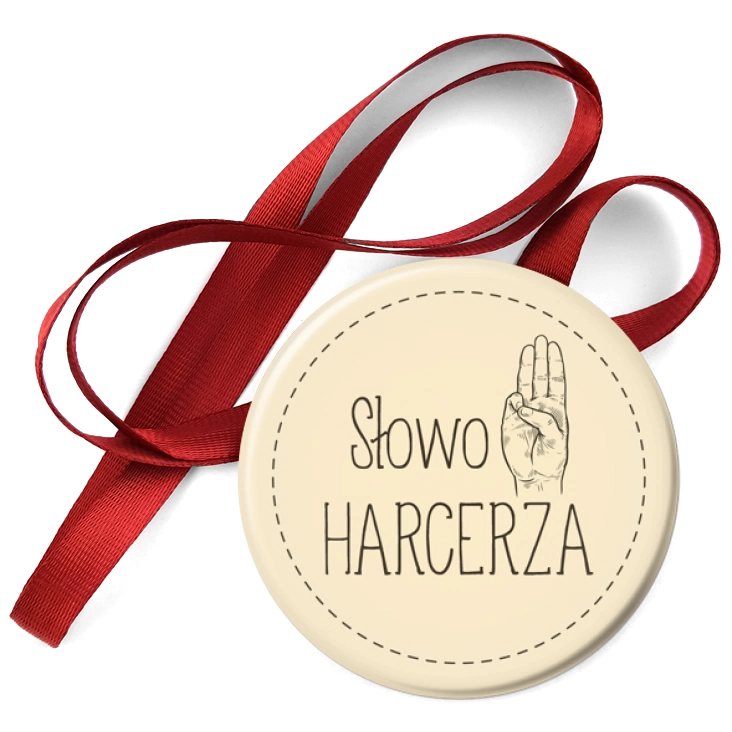 przypinka medal Słowo harcerza