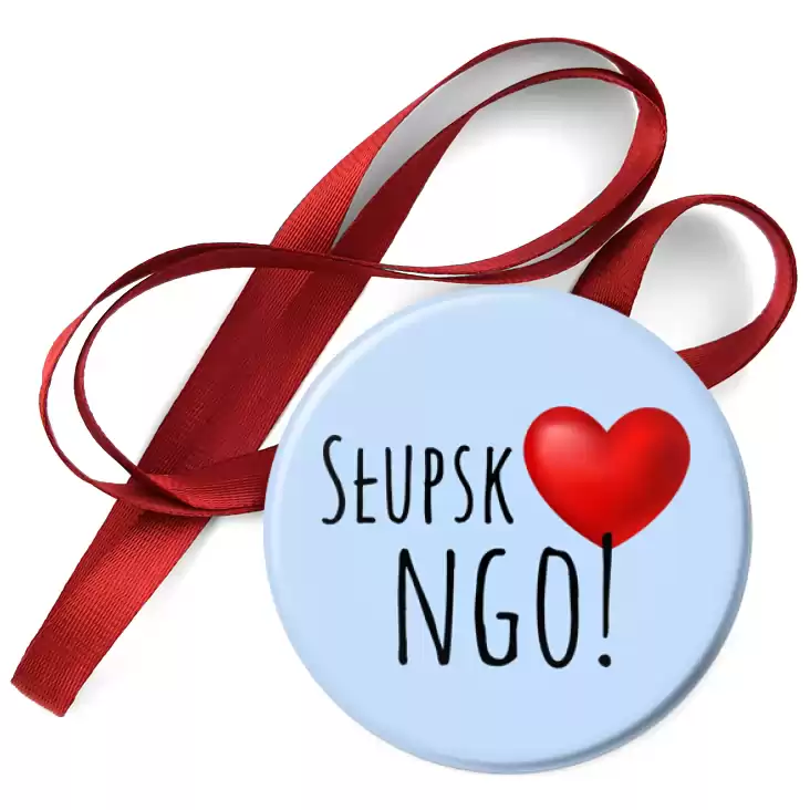 przypinka medal Słupsk love NGO