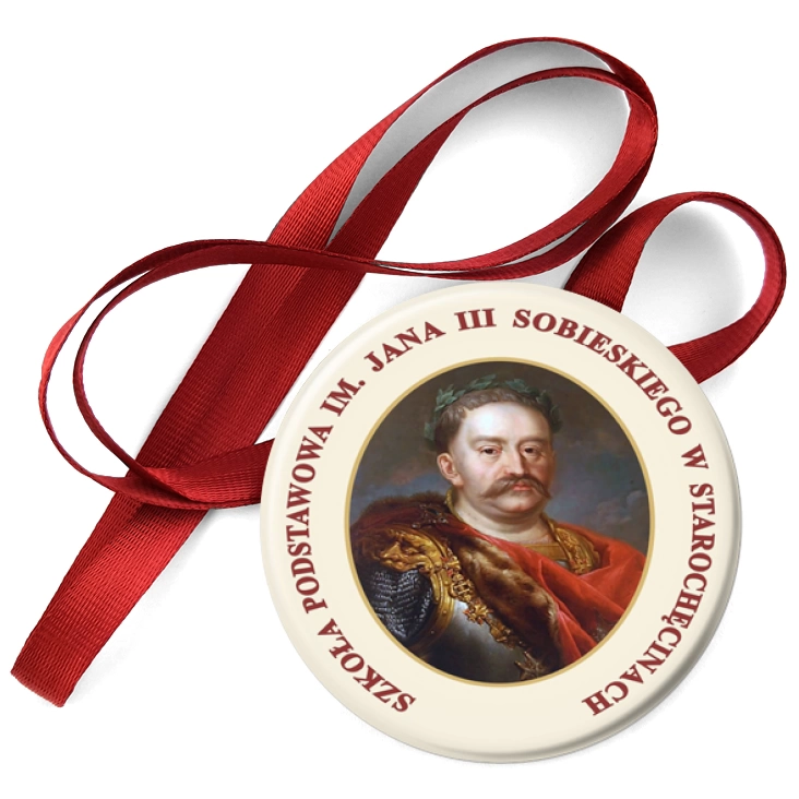 przypinka medal SP im. Jana III Sobieskiego w Starochęciny