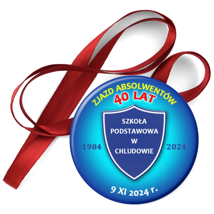 przypinka medal SP w Chludowie Zjazd Absolwentów