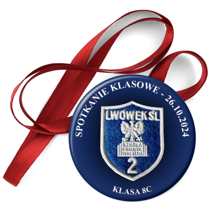 przypinka medal Spotkanie klasowe 8c Lwówek Śląski