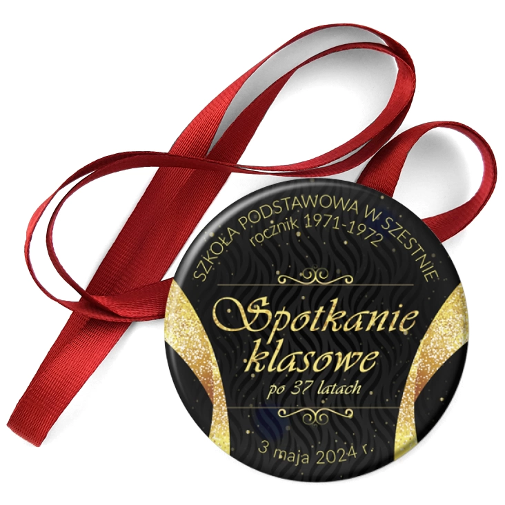 przypinka medal Spotkanie klasowe po 37 latach SP w Szestnie