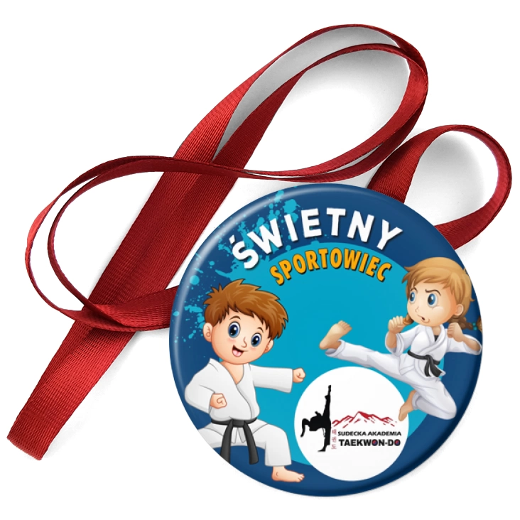 przypinka medal Studencka Akademia Taekwondo