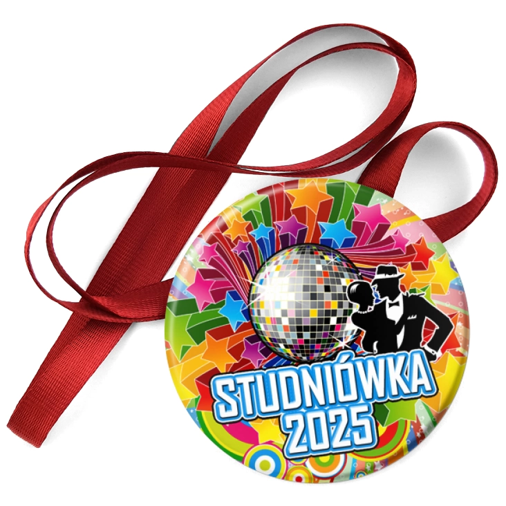 przypinka medal Studniówka dyskotekowa