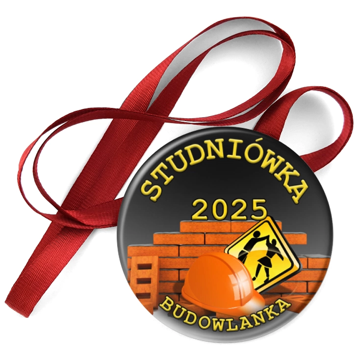 przypinka medal Studniówka w budowlance