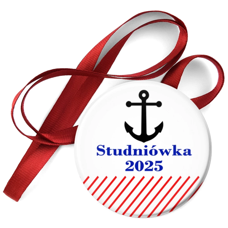 przypinka medal Studniówka z kotwicą