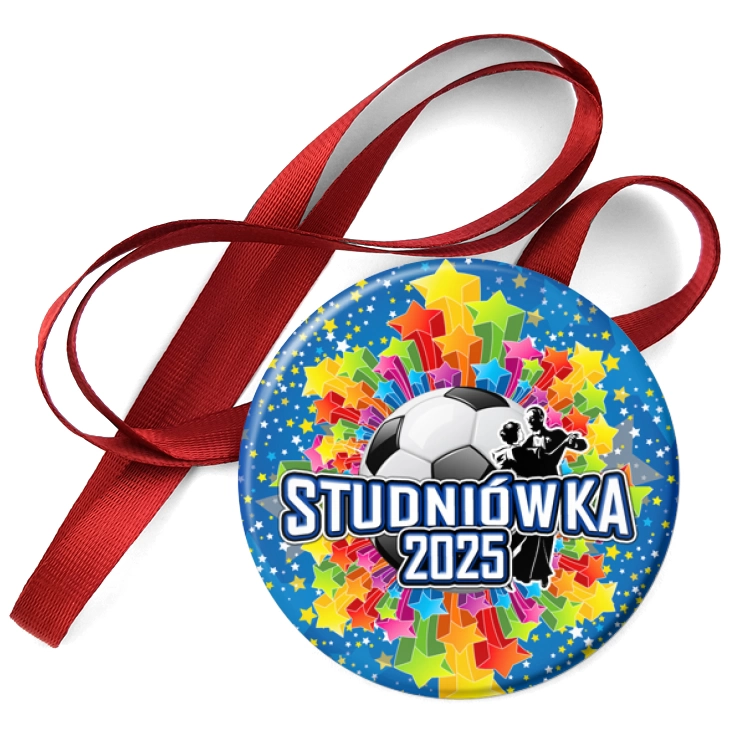 przypinka medal Studniówka z piłką