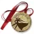 Przypinka medal Studniówka złota z roztańczoną parą