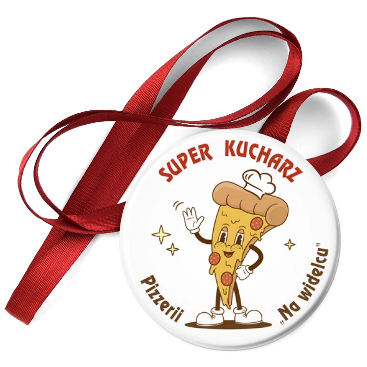 przypinka medal Super Kucharz Pizzerii na Widelcu 2024