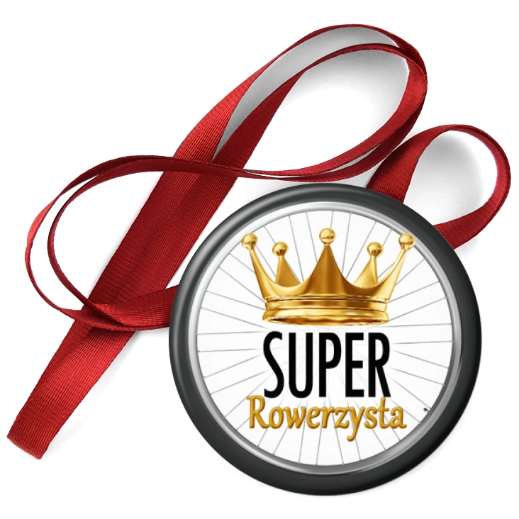 przypinka medal Super rowerzysta