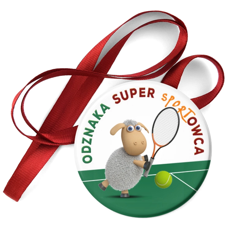 przypinka medal Odznaka Super Sportowca tenis