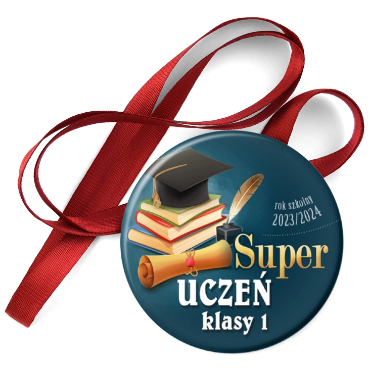 przypinka medal Super uczeń klasy 1