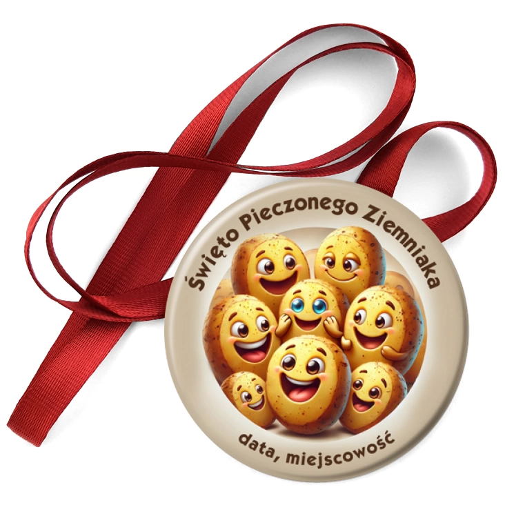 przypinka medal Święto pieczonego ziemniaka wesołe ziemniaki