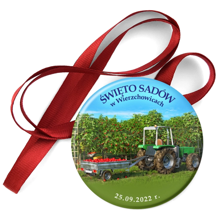przypinka medal Święto Sadów w Wierzchowicach