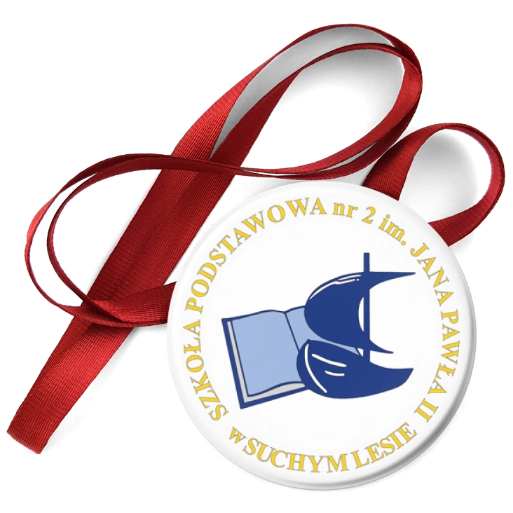 przypinka medal Szkoła Podstawowa nr 2 w Suchym Lesie