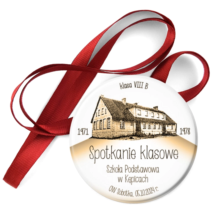 przypinka medal Szkoła Podstawowa w Kępicach spotkanie klasowe