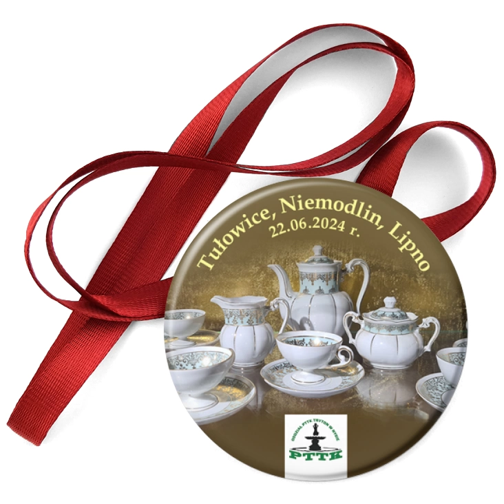 przypinka medal Tułowice Niemodlin Lipno wycieczka PTTK Nysa