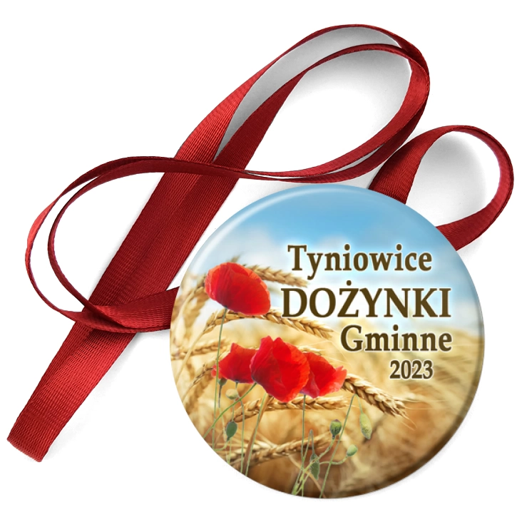 przypinka medal Tyniowice Dożynki Gminne 2023
