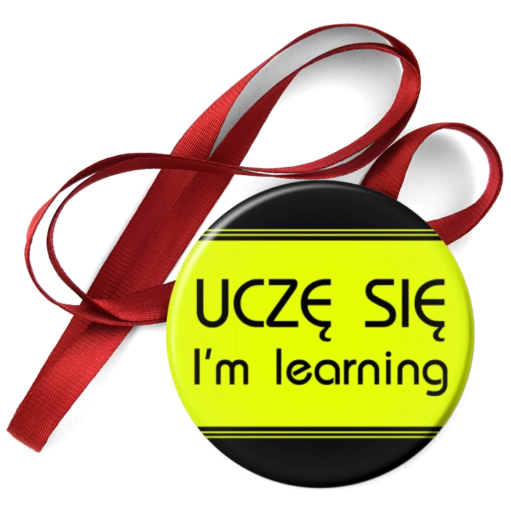 przypinka medal Uczę się learning