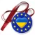 Przypinka medal Ukraina w gwiazdkach Unii Europejskiej