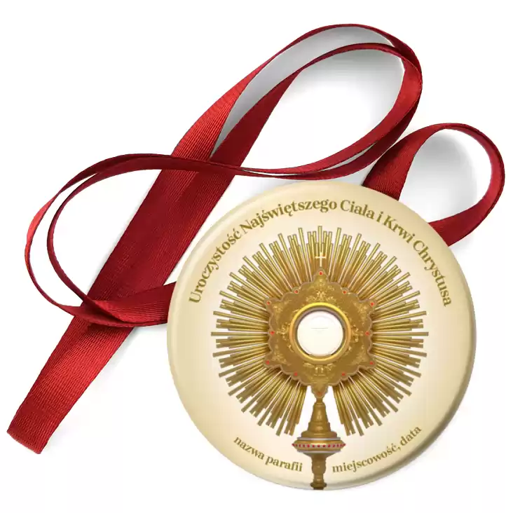 przypinka medal Uroczystość Najświętszego Ciała i Krwi Chrystusa
