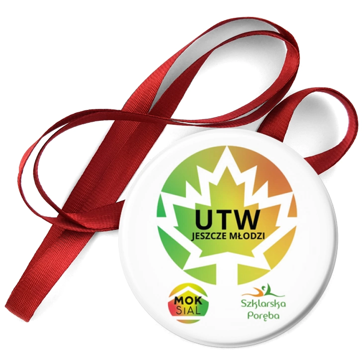 przypinka medal UTW Jeszcze Młodzi