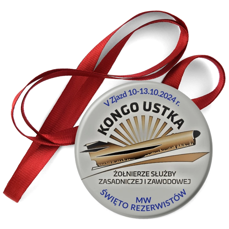 przypinka medal V Zjazd Kongo Ustka 2024