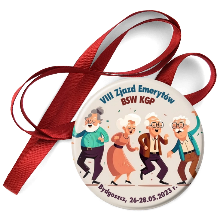 przypinka medal VIII Zjazd Emerytów BSW KGP
