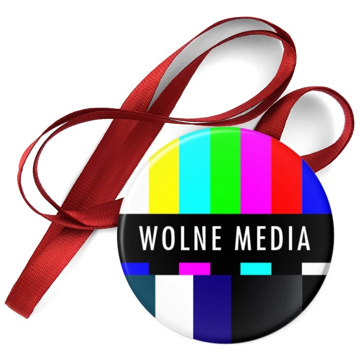 przypinka medal Wolne media brak sygnału