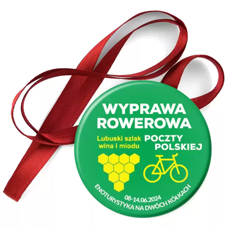 przypinka medal Wyprawa rowerowa Poczty Polskiej 2024