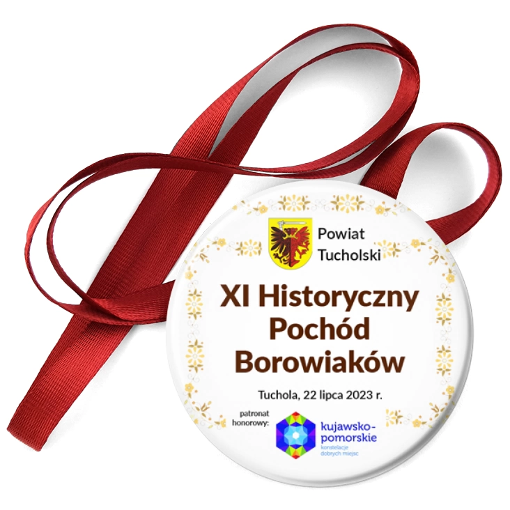 przypinka medal XI Historyczny Pochód Borowiaków