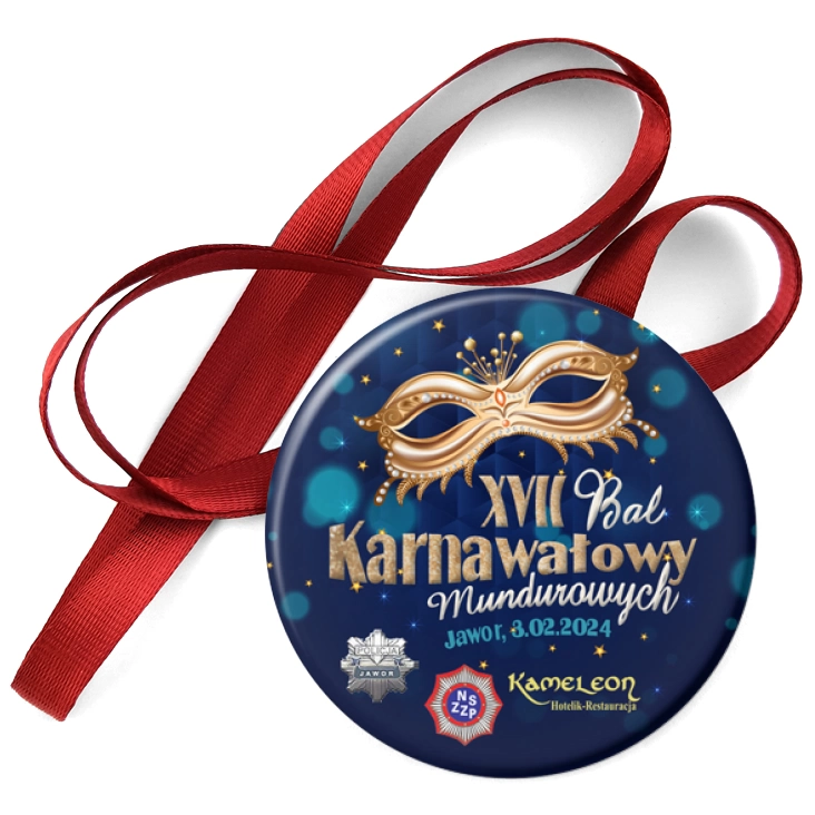 przypinka medal XVII Bal Karnawałowy Mundurowych