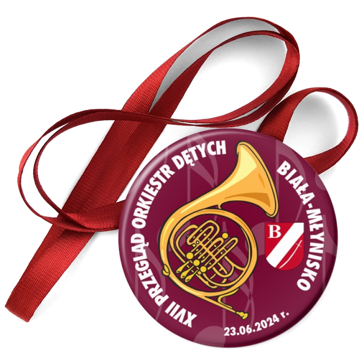 przypinka medal XVII Przegląd Orkiestr Dętych Biała-Młynisko