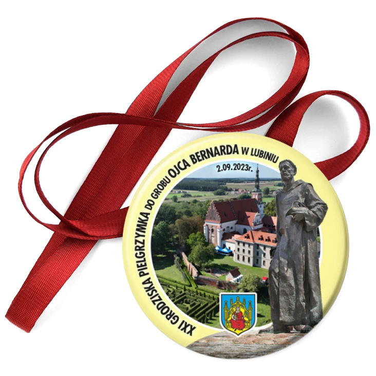 przypinka medal XXI Pielgrzymka do Grobu Ojca Bernarda
