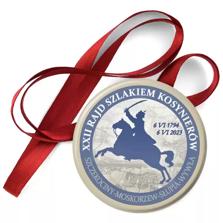 przypinka medal XXII Rajd Szlakiem Kosynierów