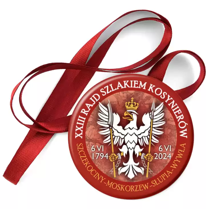 przypinka medal XXIII Rajd Szlakiem Kosynierów