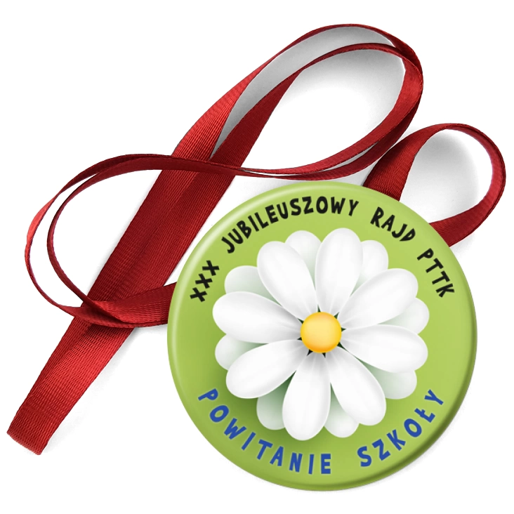 przypinka medal XXX Jubileuszowy Rajd PTTK Powitanie szkoły