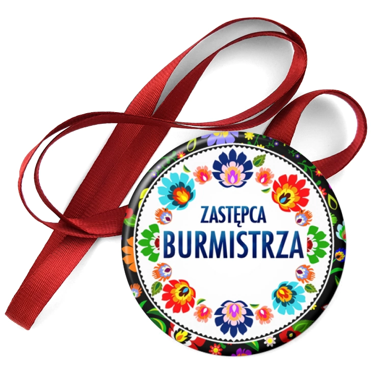 przypinka medal Zastępca burmistrza folk