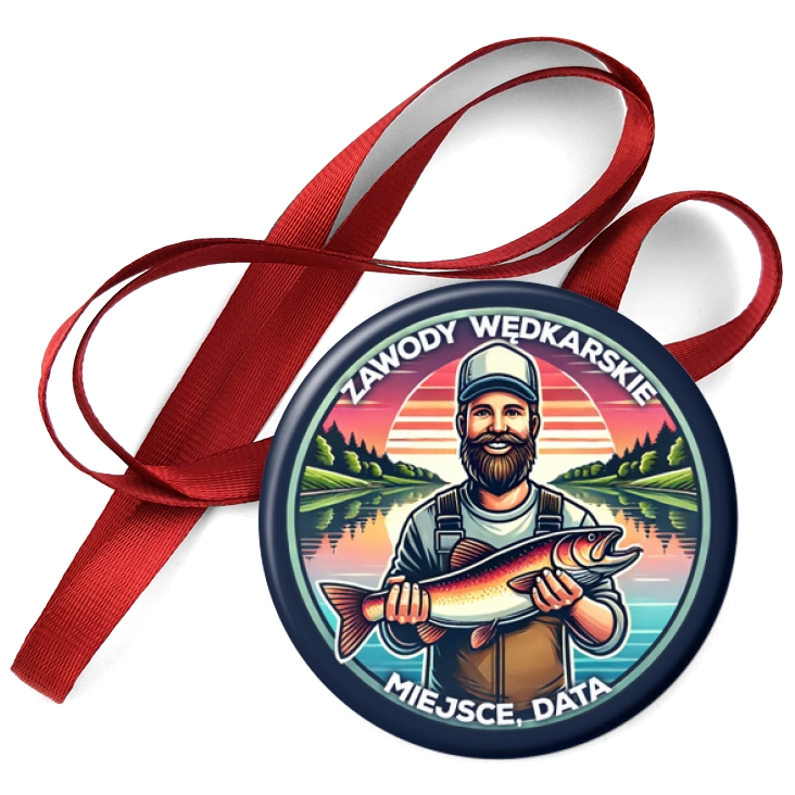 przypinka medal Zawody wędkarskie taka ryba