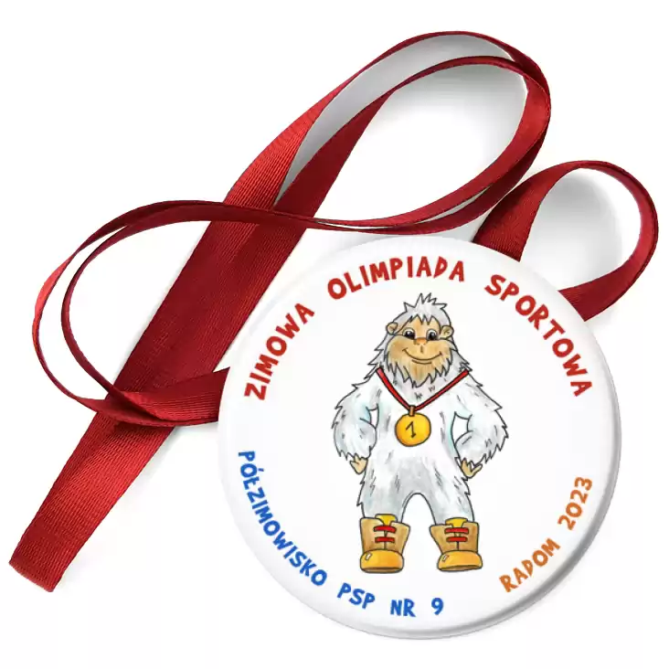 przypinka medal Zimowa Olimpiada Sportowa PSP nr 9 Radom