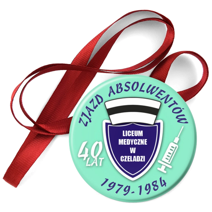 przypinka medal Zjazd Absolwentów Liceum Medycznego w Czeladzi