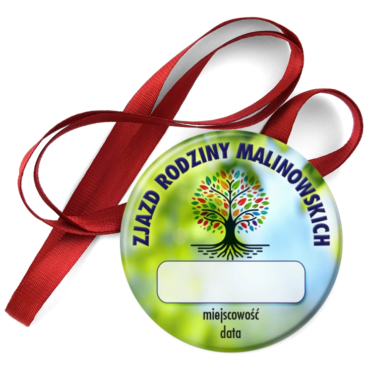 przypinka medal Zjazd rodziny identyfikator