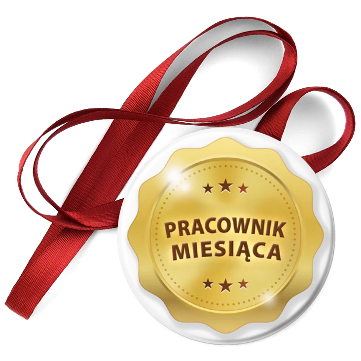 przypinka medal Złota gwiazda pracownik miesiąca